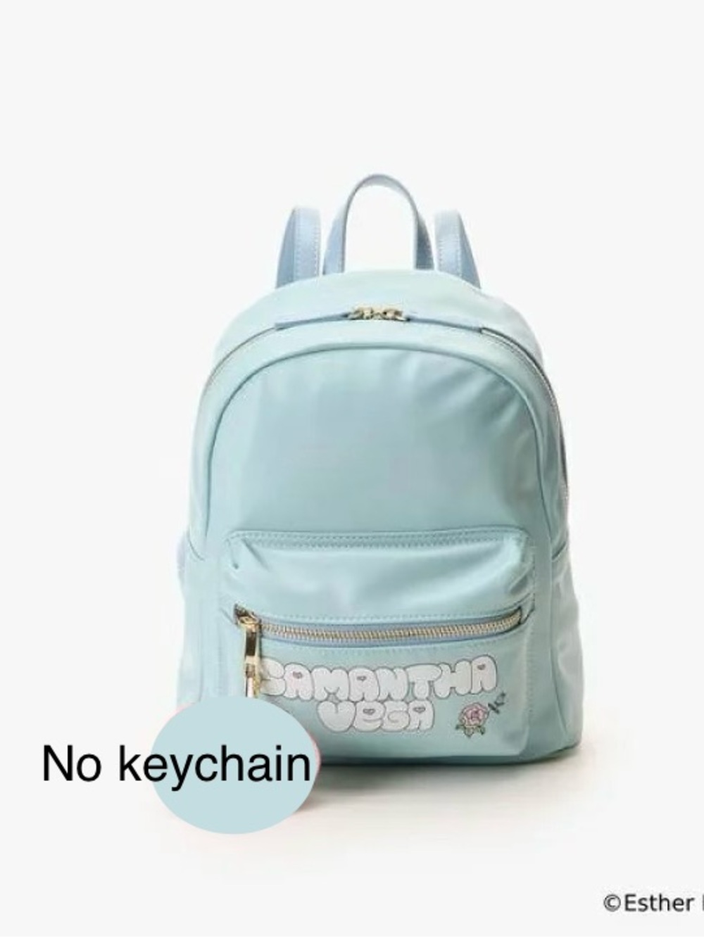 ** Samantha Thavasa Vega x Esther Bunny pastel blue nylon backpack